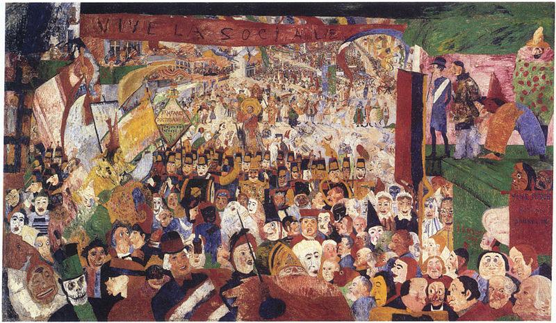 James Ensor Christ's Entry into Brussels oil painting picture
